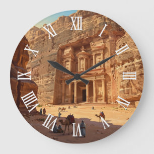 Petra Jordan Travel Large Clock