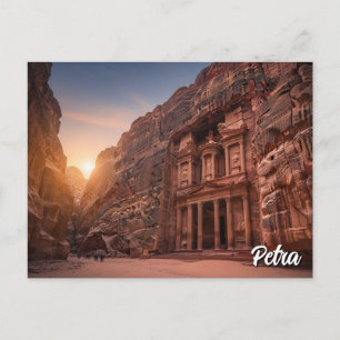 Petra Jordan Travel Postcard