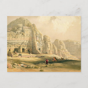 Petra, March 8th 1839, plate 96 from Volume III of Postcard