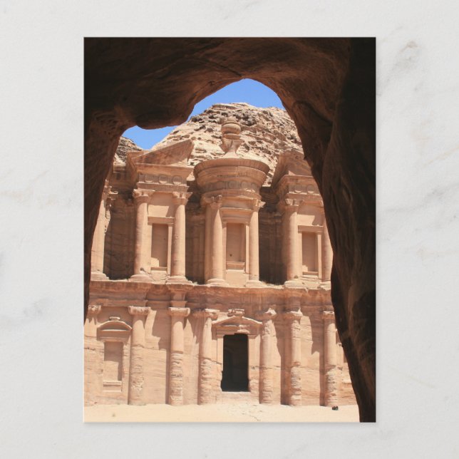 petra monastery arch postcard (Front)