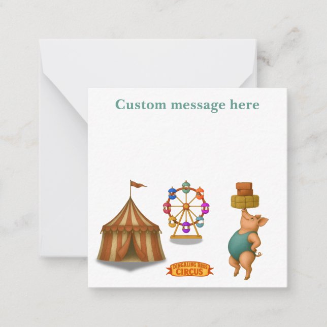 Petra pig balancing act card (Front)