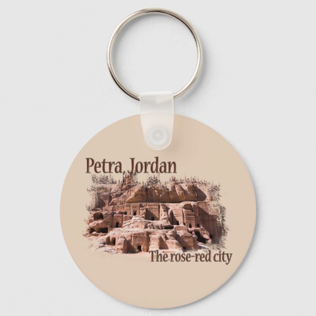 Petra: Rose Red City Key Ring (Front)
