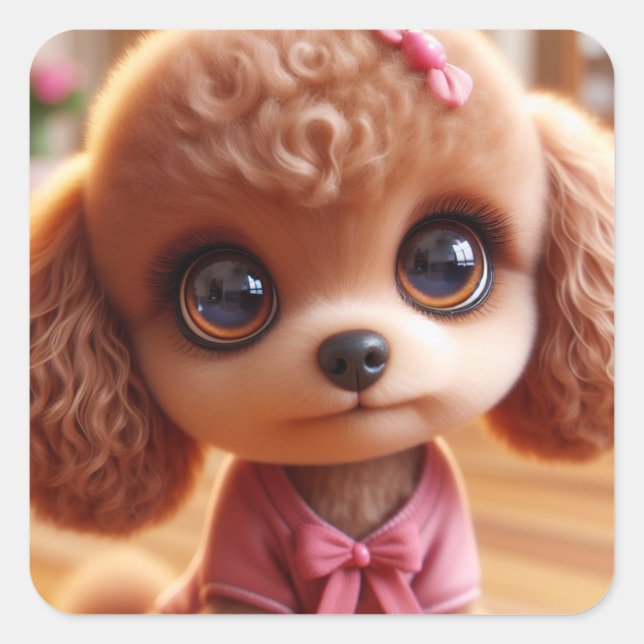 "Petra" Square Sticker (Front)