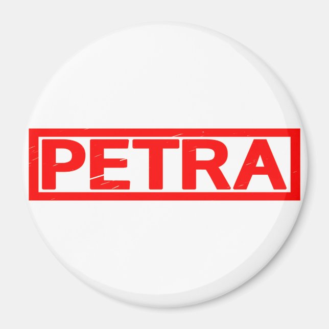 Petra Stamp Magnet (Front)