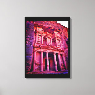 Petra Treasury Building Canvas Print
