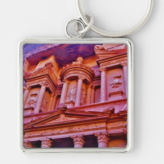 Petra Treasury Building Key Ring (Front)