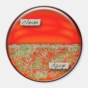Petri Dish Clean / Dirty Dishwasher Magnet