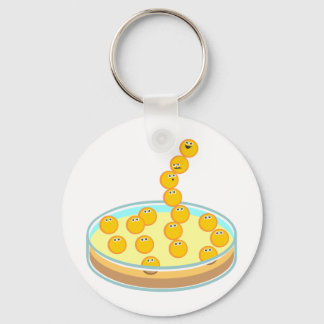 Petri Dish Tower Key Ring