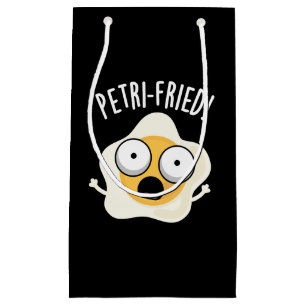 Petri-fried Funny Fried Egg Pun Dark BG Small Gift Bag