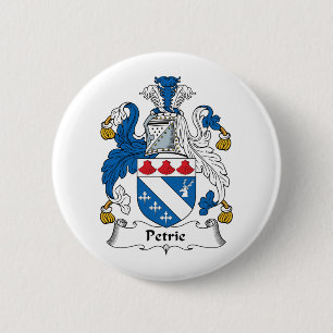 Petrie Family Crest 6 Cm Round Badge