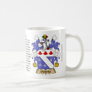 Petrie, the Origin, the Meaning and the Crest Coffee Mug