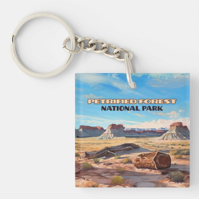 Petrified Forest National Park Arizona Desert  Key Ring (Front)