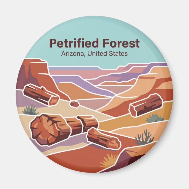 Petrified Forest National Park Arizona Magnet (Front)
