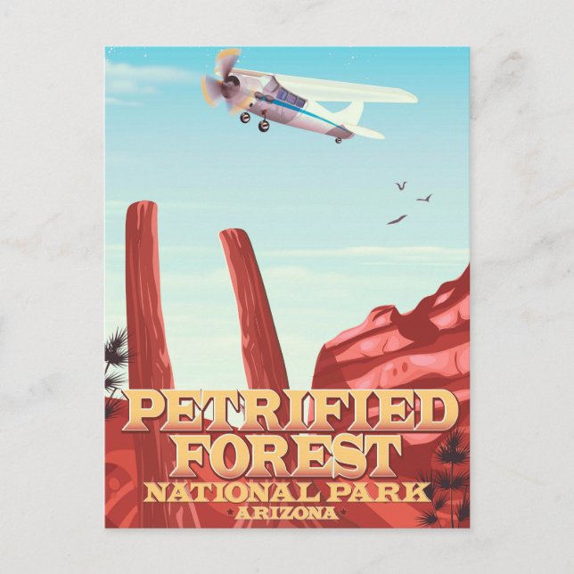 Petrified forest national park, Arizona. Postcard (Front)