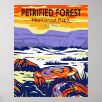 Petrified Forest National Park Arizona Vintage