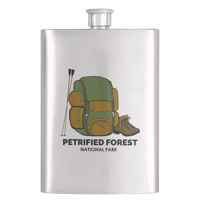 Petrified Forest National Park Backpack Hip Flask (Front)