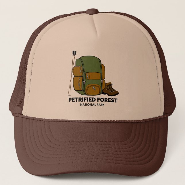 Petrified Forest National Park Backpack Trucker Hat (Front)