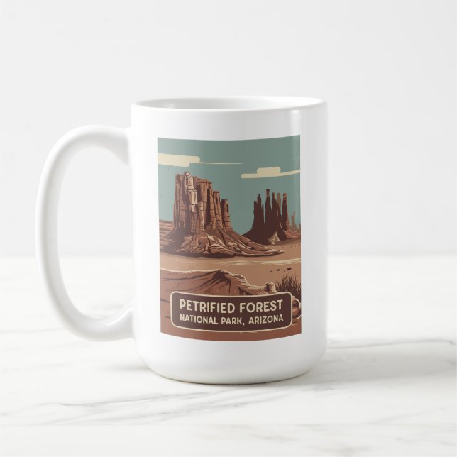 Petrified Forest National Park Coffee Mug (Left)