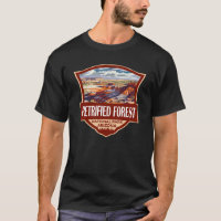 Petrified Forest National Park Illustration Retro