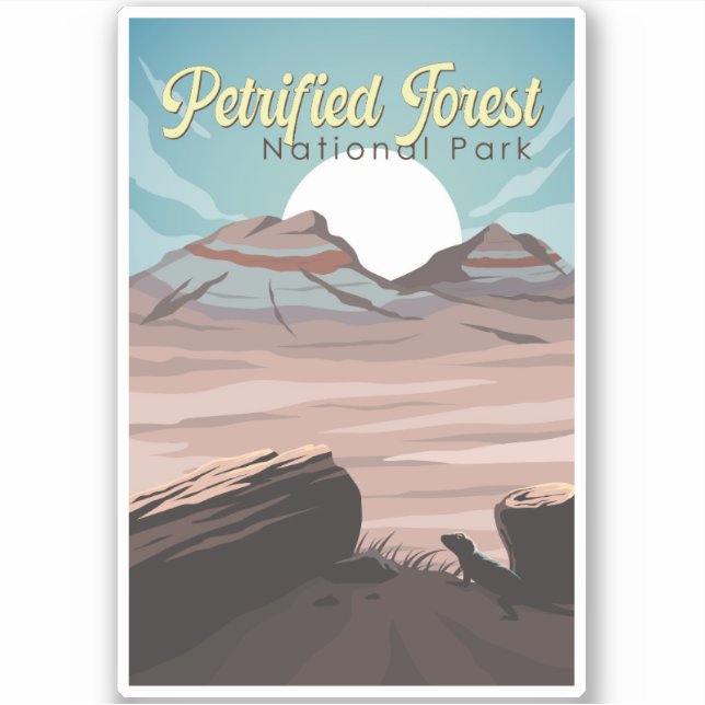 Petrified Forest National Park Illustration Travel (Front)