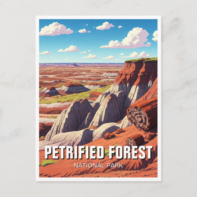 Petrified Forest National Park Landscape Postcard (Front)