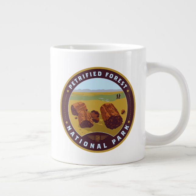 Petrified Forest National Park Large Coffee Mug (Right)