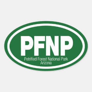 Petrified Forest National Park Oval Sticker