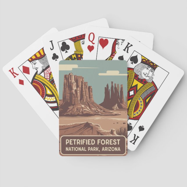 Petrified Forest National Park Playing Cards (Back)