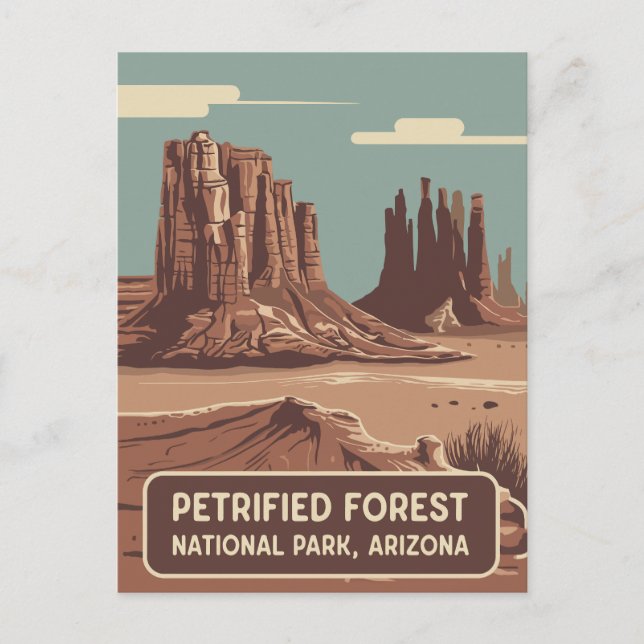 Petrified Forest National Park Postcard (Front)