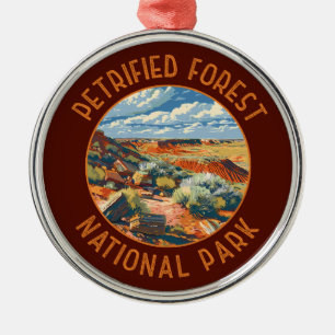 Petrified Forest National Park Retro Distressed Metal Tree Decoration