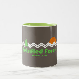 Petrified Forest National Park Retro Two-Tone Coffee Mug