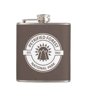 Petrified Forest National Park Sun Trees Hip Flask