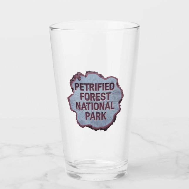 Petrified Forest National Park Tree stump Glass (Front)