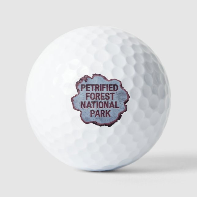 Petrified Forest National Park Tree stump Golf Balls (Front)