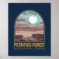 Petrified Forest National Park Vintage Emblem