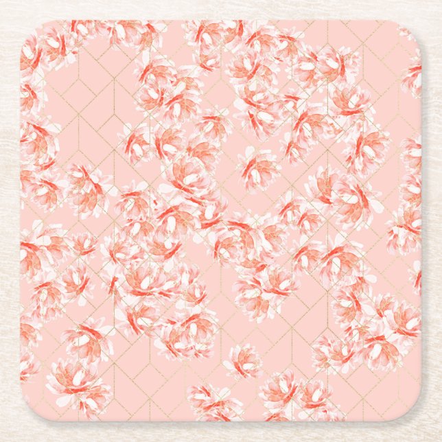 Petrified Forest Square Paper Coaster (Front)