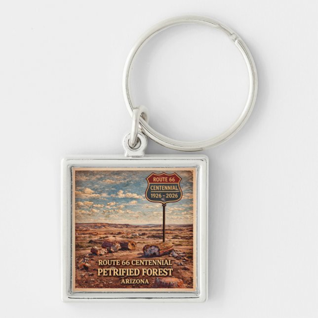 Petrified Forest State Park 1926-2026 Key Ring (Front)
