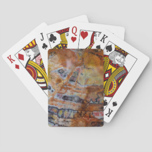 Petrified Wood Brown Playing Cards