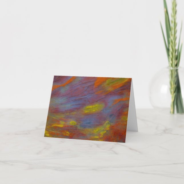 Petrified Wood Close-Up Note Card (Front)