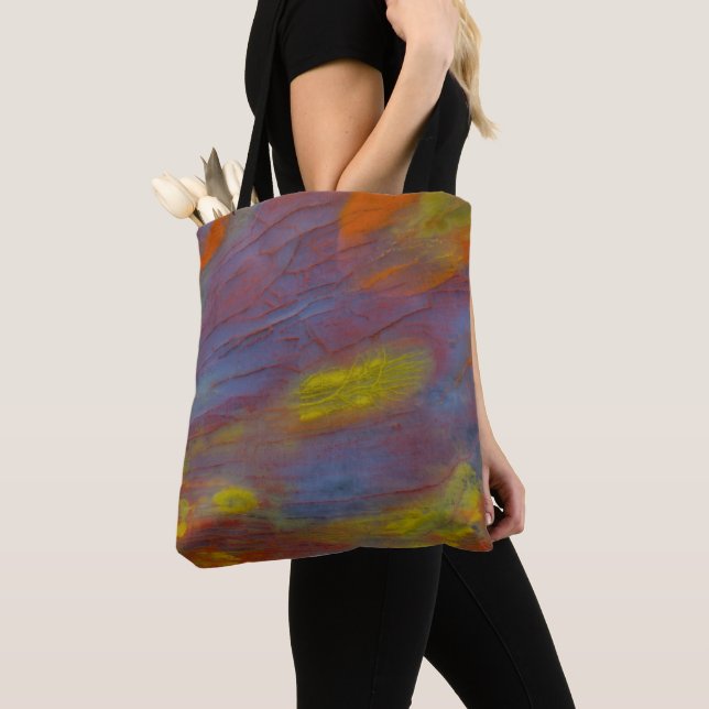 Petrified Wood Close-Up Tote Bag (Close Up)