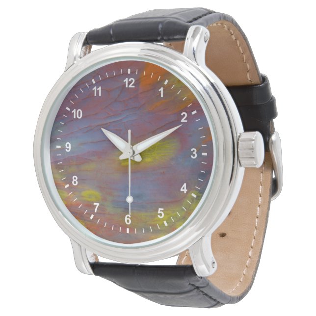 Petrified Wood Close-Up Watch (Angled)