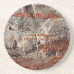 Petrified Wood Image Vacation Memories Coaster
