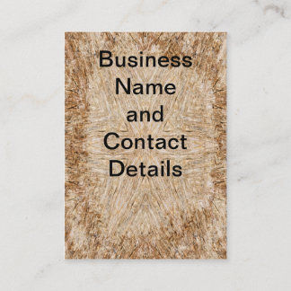 Petrified wood mandala business card