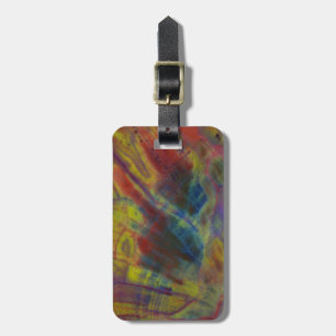 Petrified Wood Vertical Luggage Tag