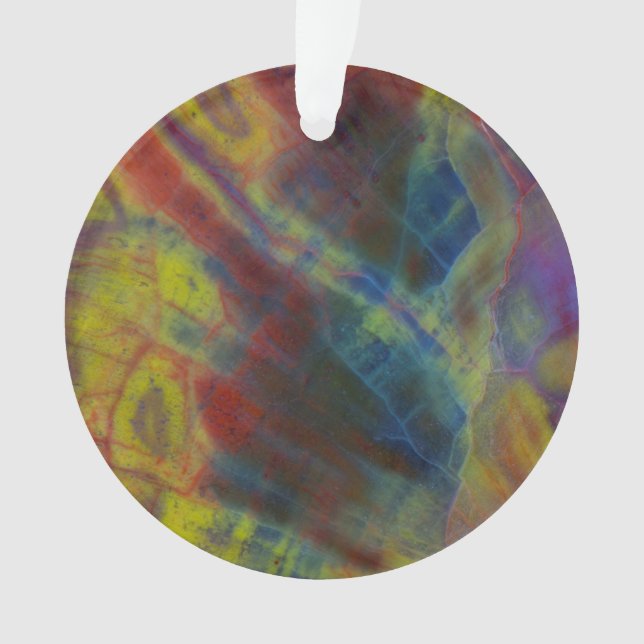 Petrified Wood Vertical Ornament (Front)