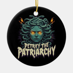 Petrify the Patriarchy Medusa Empowerment Ceramic Tree Decoration