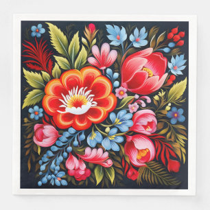 Petrikivka Ukrainian traditional folk art  Napkin