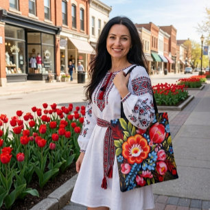 Petrikivka Ukrainian traditional folk art  Tote Bag