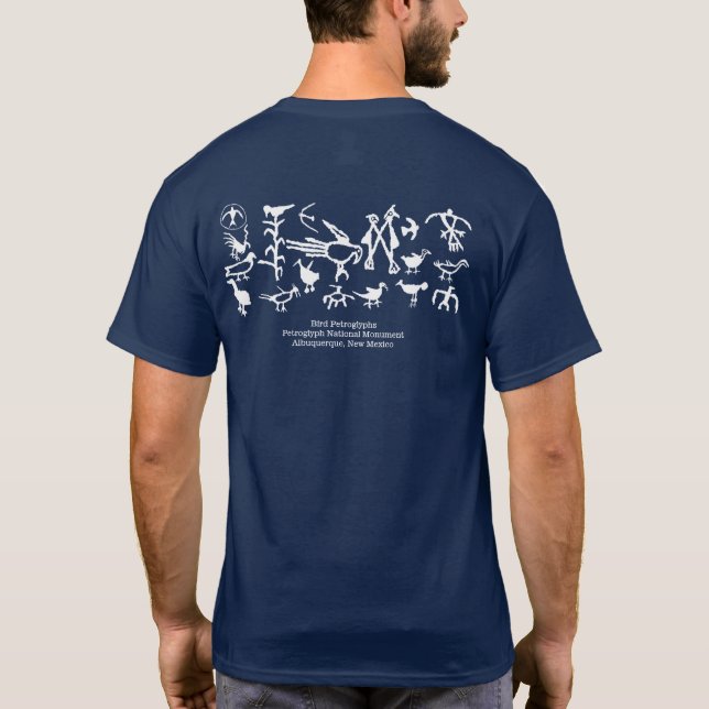 Petroglyph Bird Collection T-Shirt (Back)