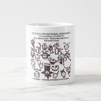 Petroglyph collection Face and Masks Large Coffee Mug